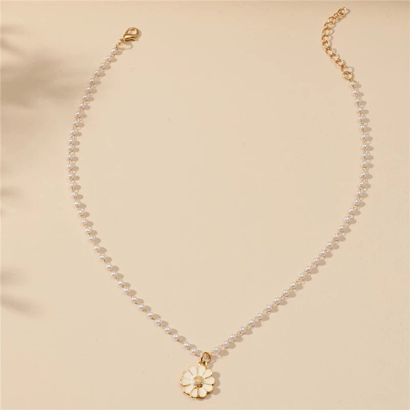 Daisy Hanger Ketting Met Parel Detail Dames