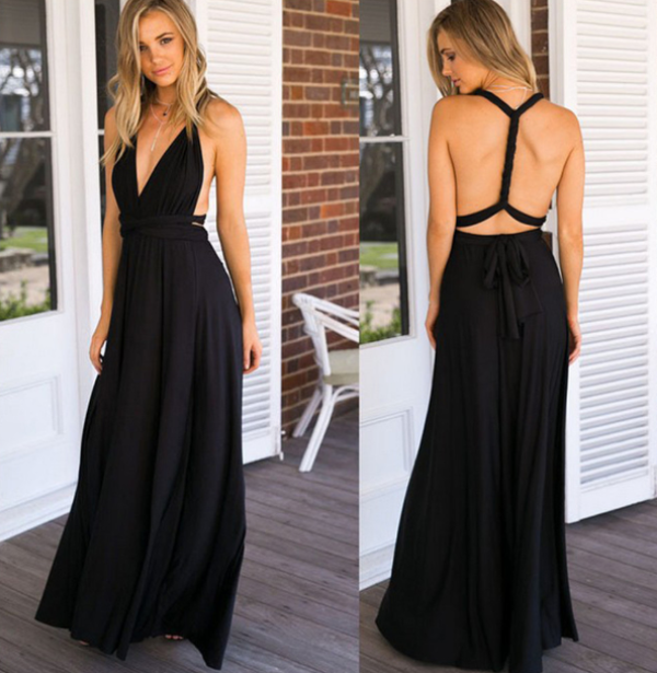 Stretch Wrap Midi-jurk Multifunctioneel