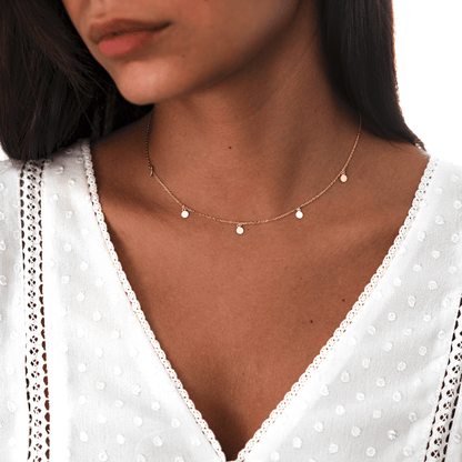 Dames Delicate Cirkel Hanger Zilveren Ketting