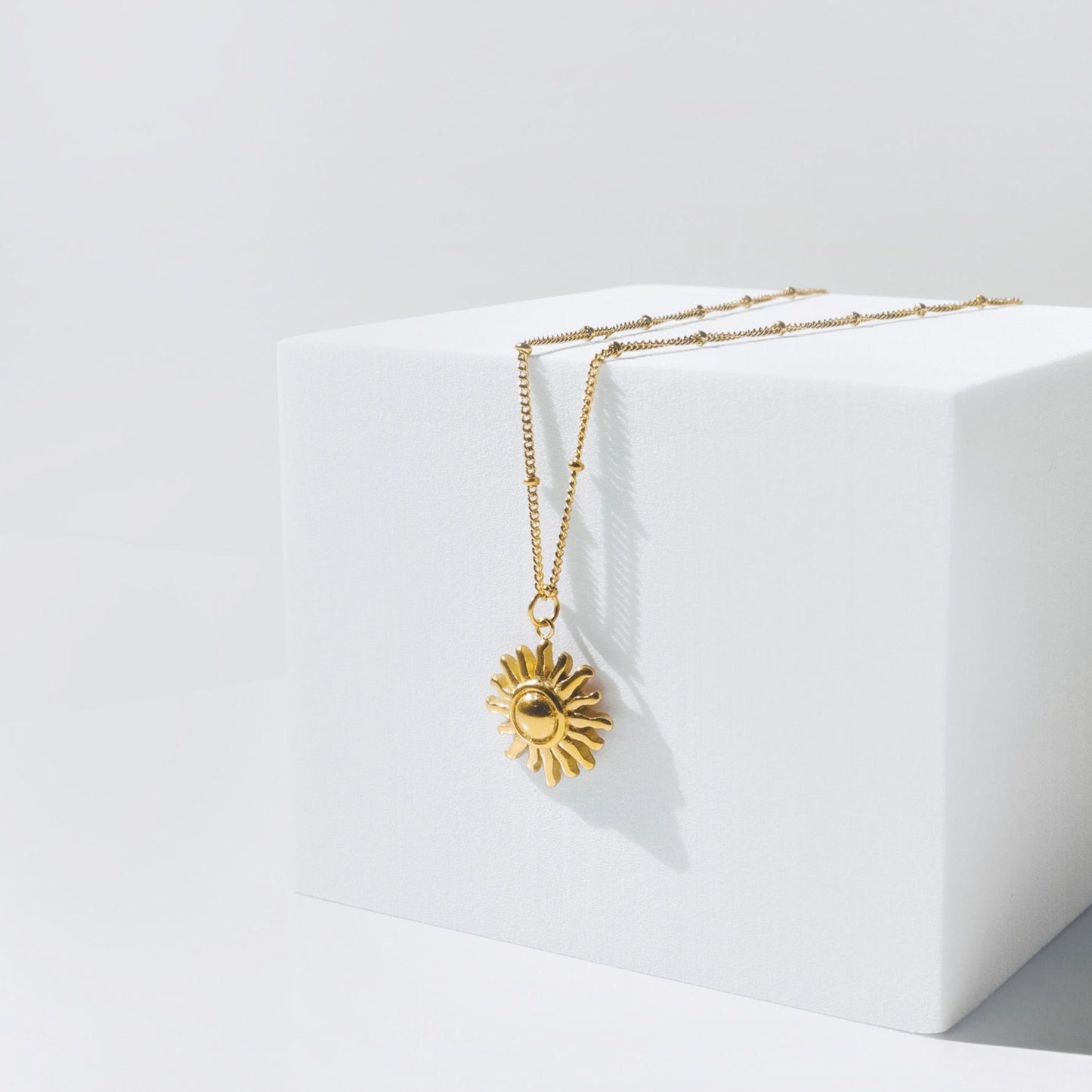 Zonnehangerketting verstelbare ketting goud