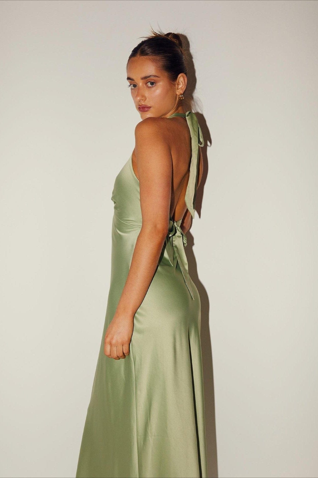 Effen bodycon maxi jurk voor dames met aansluitende pasvorm