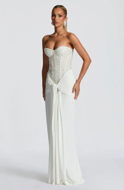 Mouwloze Jersey Maxi Jurk Dames