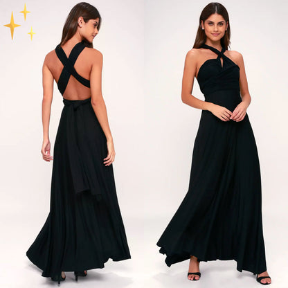 Stretch Wrap Midi-jurk Multifunctioneel