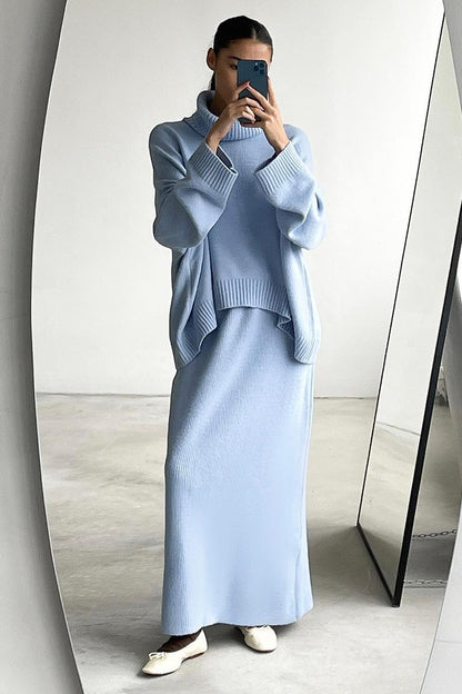 Oversized coltrui met bijpassende maxirok voor dames