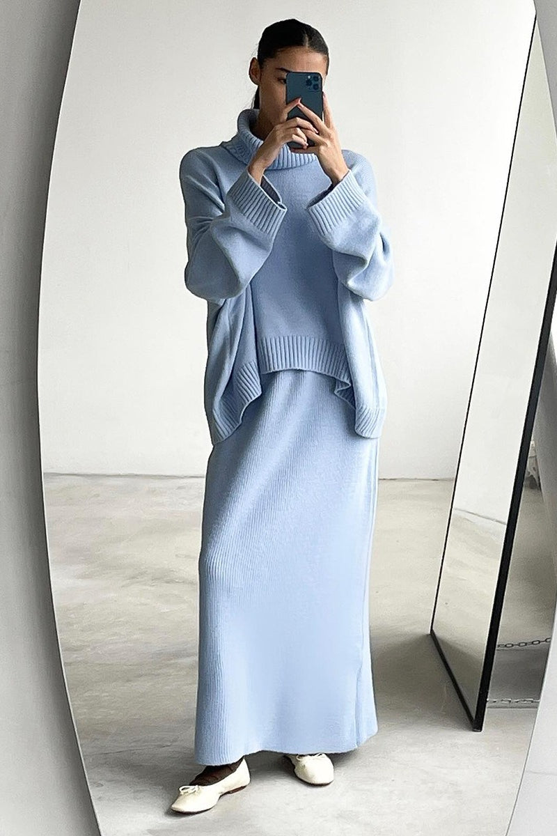 Dames Oversized Coltrui En Maxirok Set