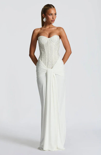 Mouwloze Jersey Maxi Jurk Dames