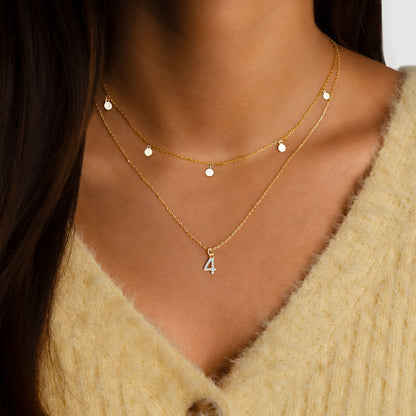 Dames Delicate Cirkel Hanger Zilveren Ketting