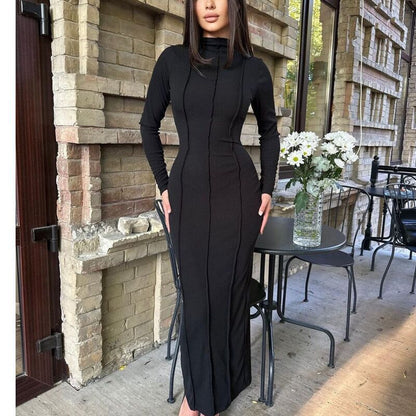 Aansluitende damesmidijurk met een elegante midi-lengte