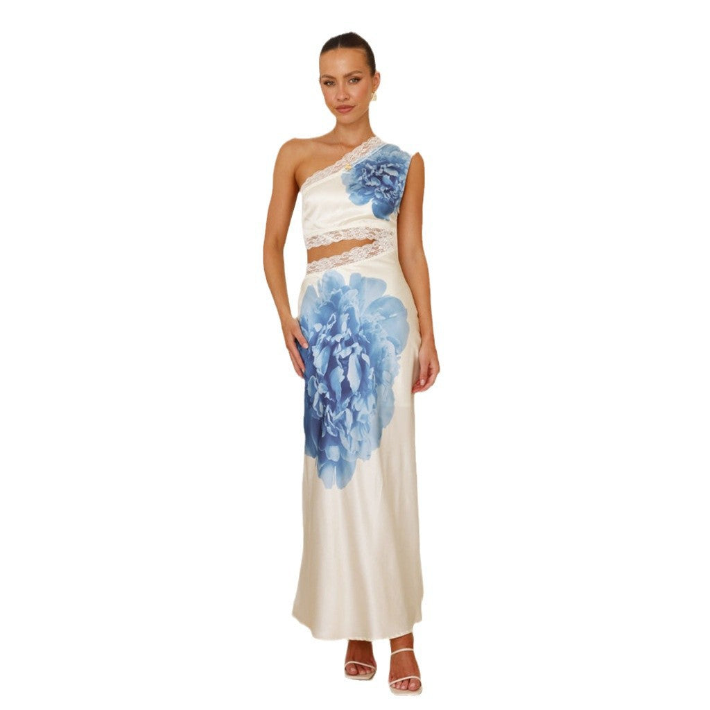 Dames trouwjurk met romantische kanten details