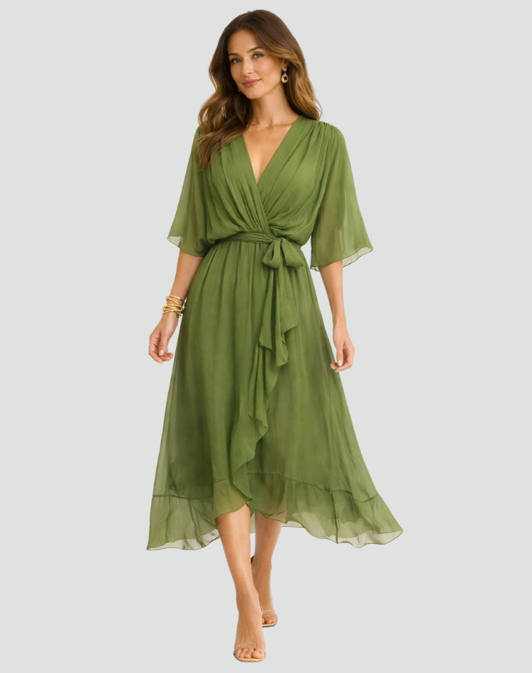 Dames Wikkel Maxi Jurk Voor De Zomer