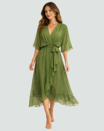 Dames Wikkel Maxi Jurk Voor De Zomer