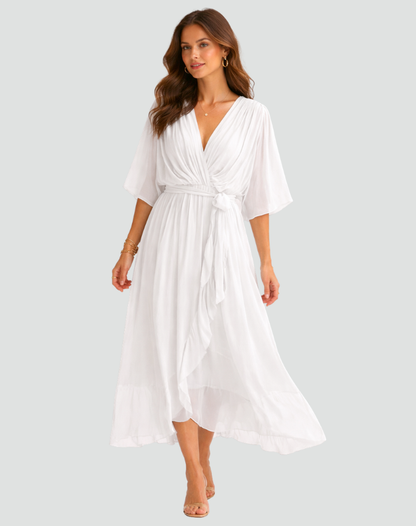 Dames Wikkel Maxi Jurk Voor De Zomer