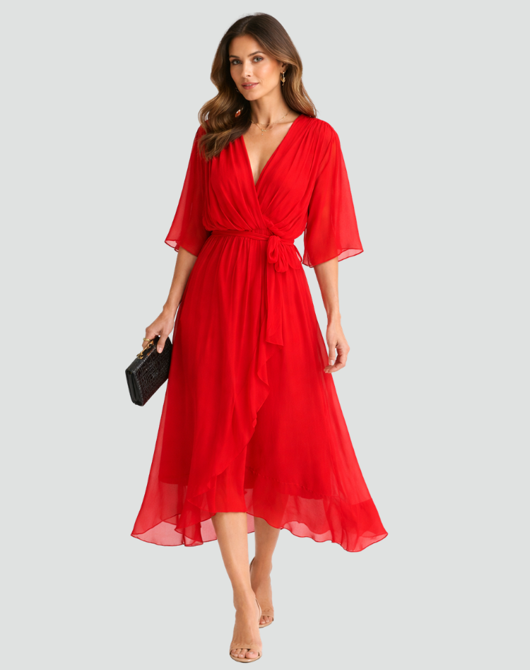 Dames Wikkel Maxi Jurk Voor De Zomer