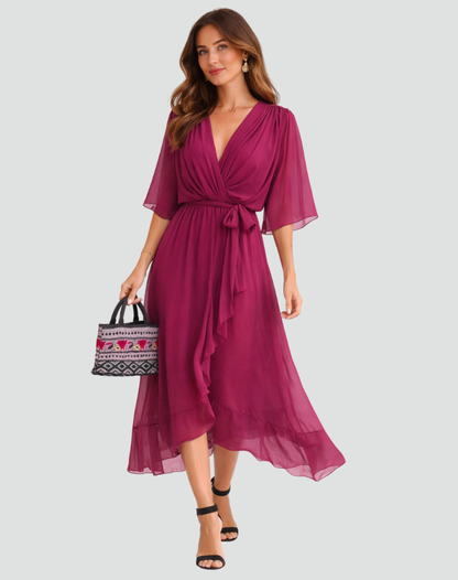 Dames Wikkel Maxi Jurk Voor De Zomer