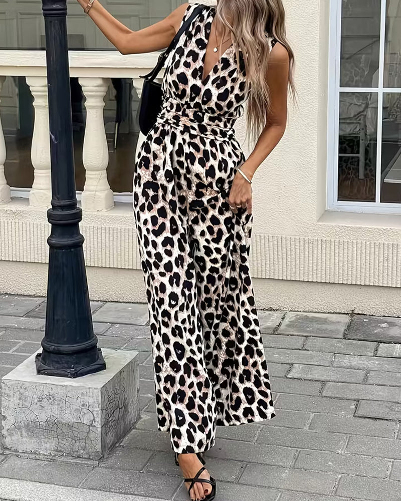Damesmode: comfortabele jumpsuit met luipaardmotief