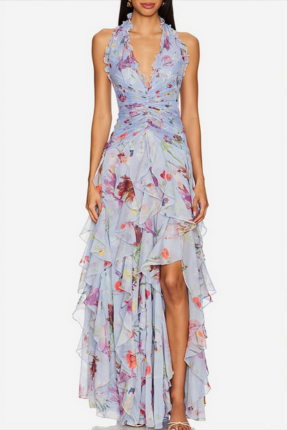 Luchtige chiffon jurk voor zomerse dagen en vakanties