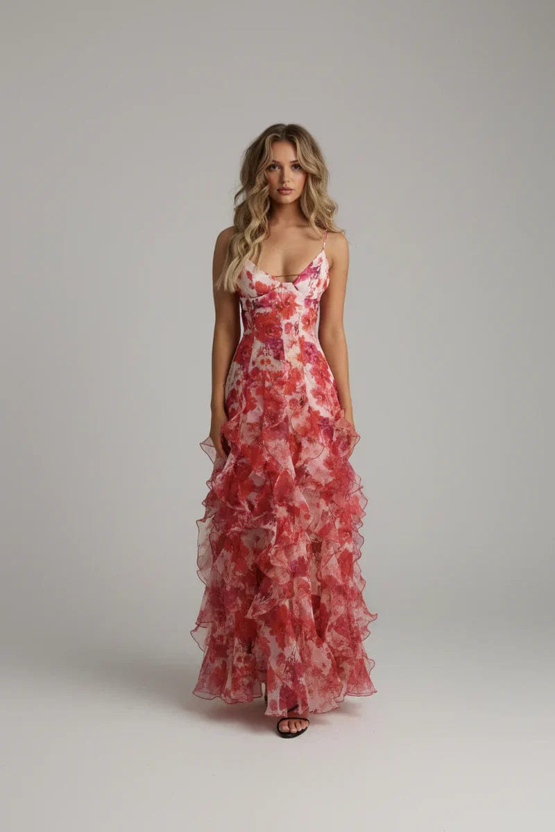 Boheemse Maxi-rokkenjurk met Bloemenprint