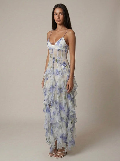 Boheemse Maxi-rokkenjurk met Bloemenprint