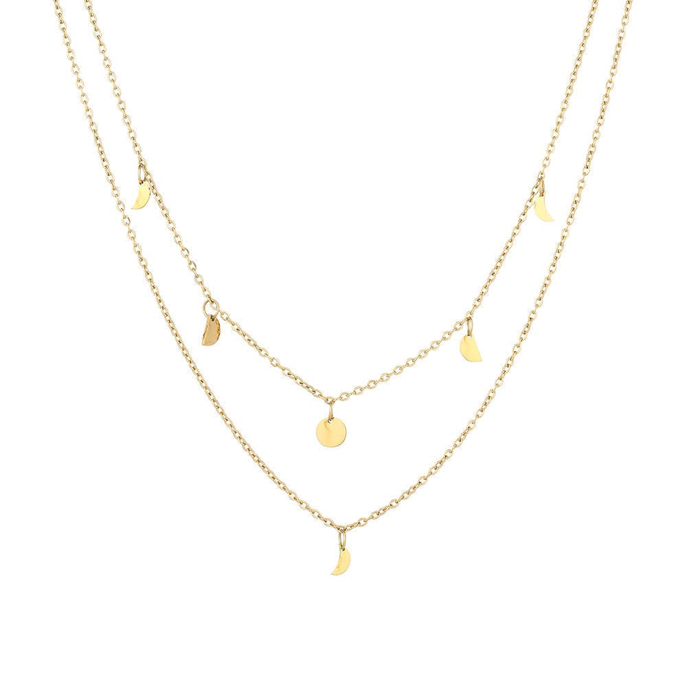 Boho Gelaagde Metalen Schakelketting Dames