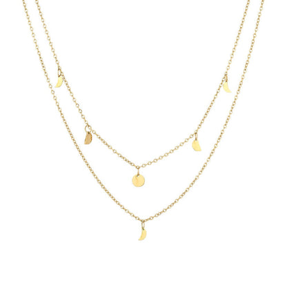 Boho Gelaagde Metalen Schakelketting Dames