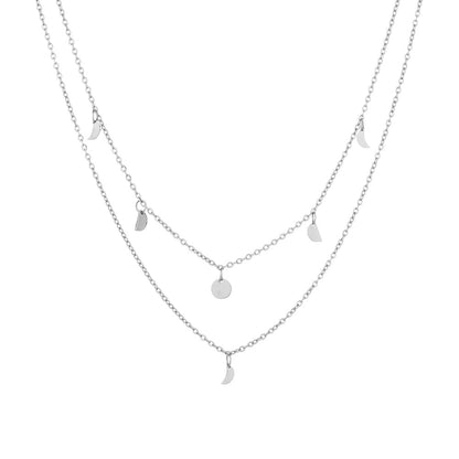 Boho Gelaagde Metalen Schakelketting Dames