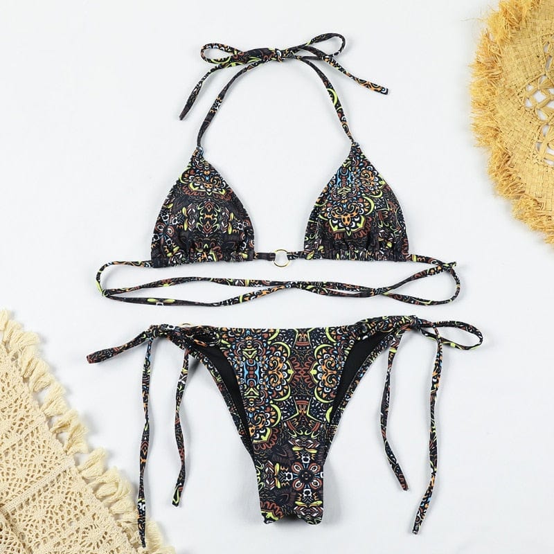 Bruin Bohemian Style Ibiza Bikini