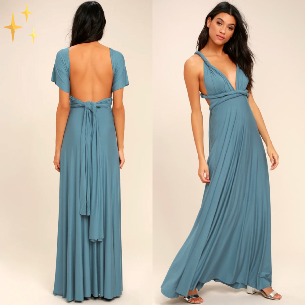 Stretch Wrap Midi-jurk Multifunctioneel