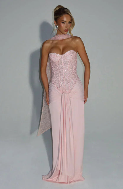 Mouwloze Jersey Maxi Jurk Dames