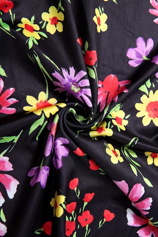 Dames Bodycon Mini Jurk Met Bloemenprint