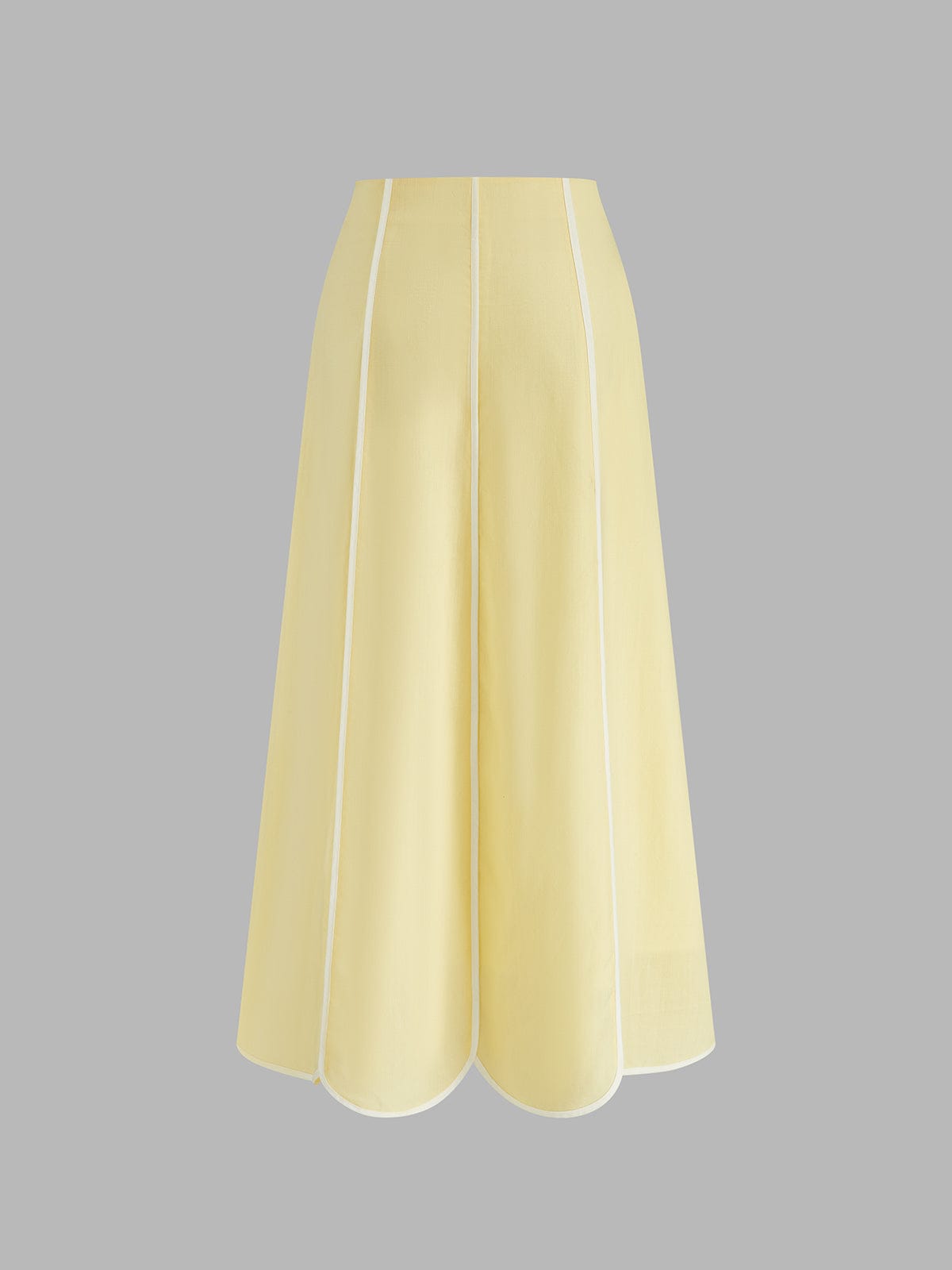 Dames Haltertop En Midi Rok Set Met Schulpboord