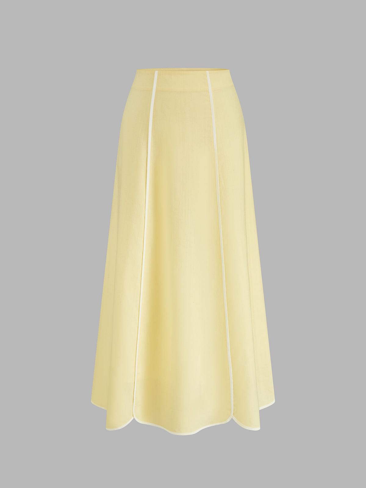 Dames Haltertop En Midi Rok Set Met Schulpboord