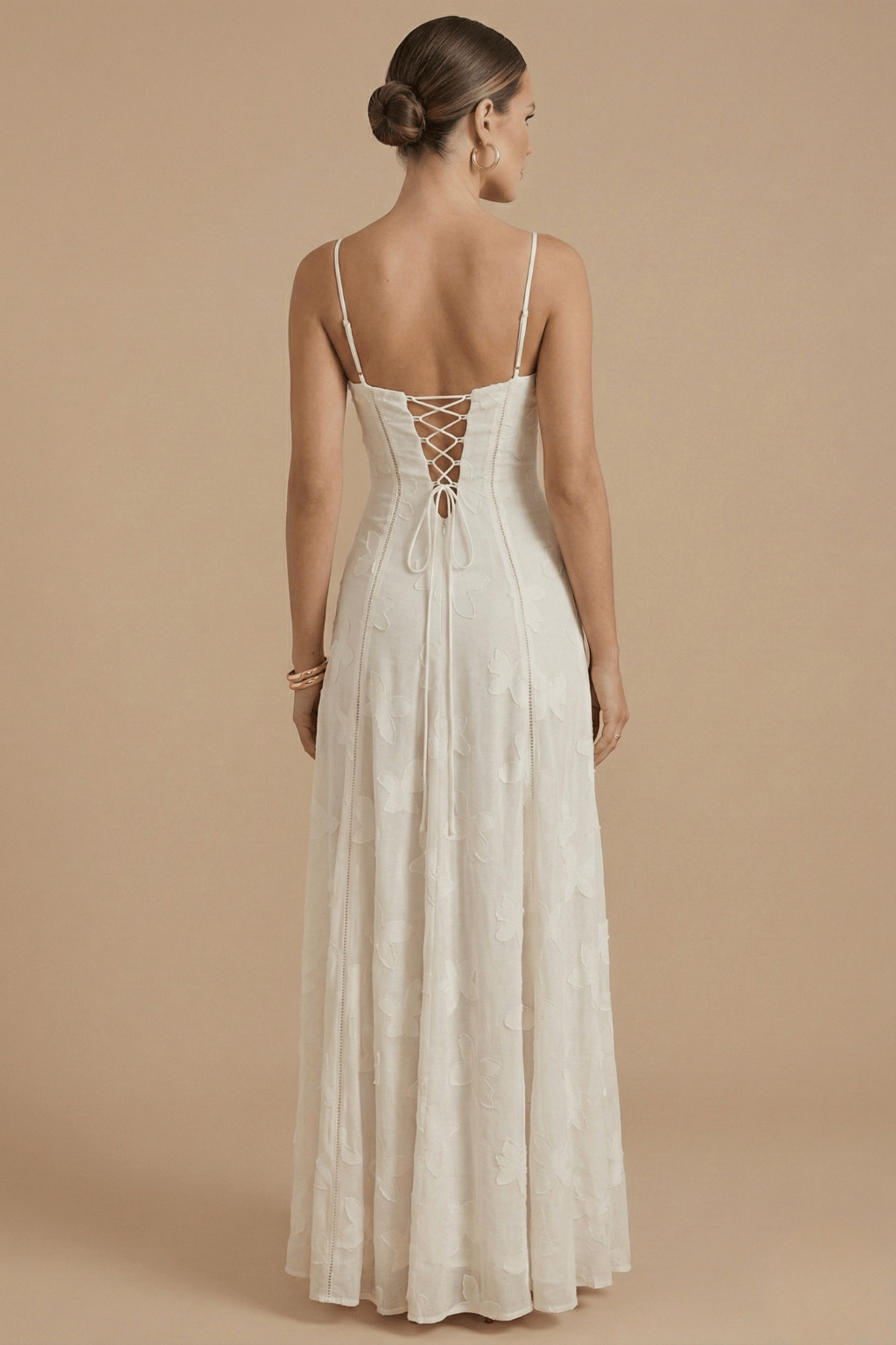 Dames Maxi Jurk Met Bloemenprint En Dunne Bandjes