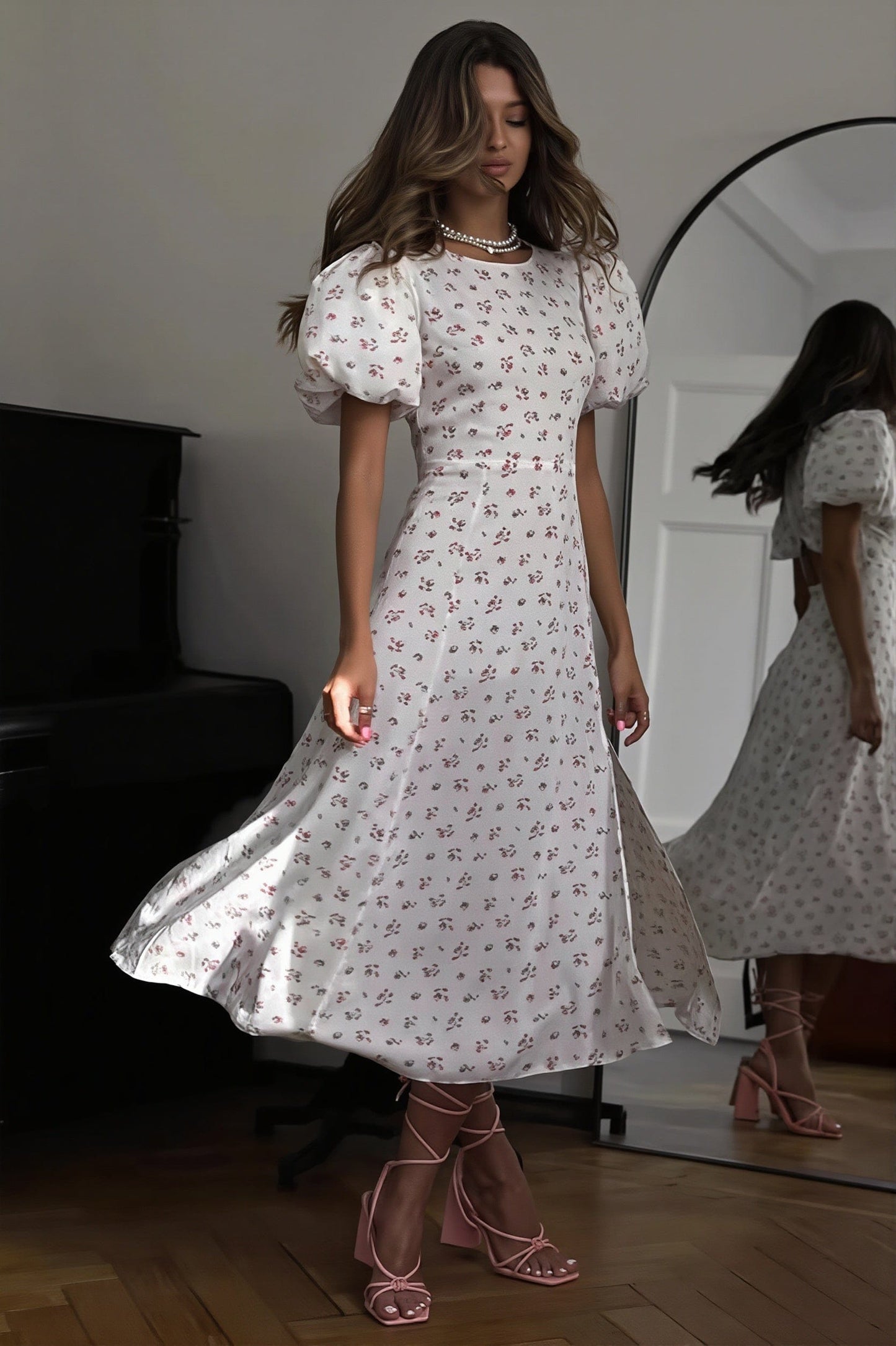 Dames Maxi Jurk Met Bloemenprint En Split