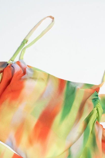 Dames Maxi Jurk Met Gradiënt Bloemenprint