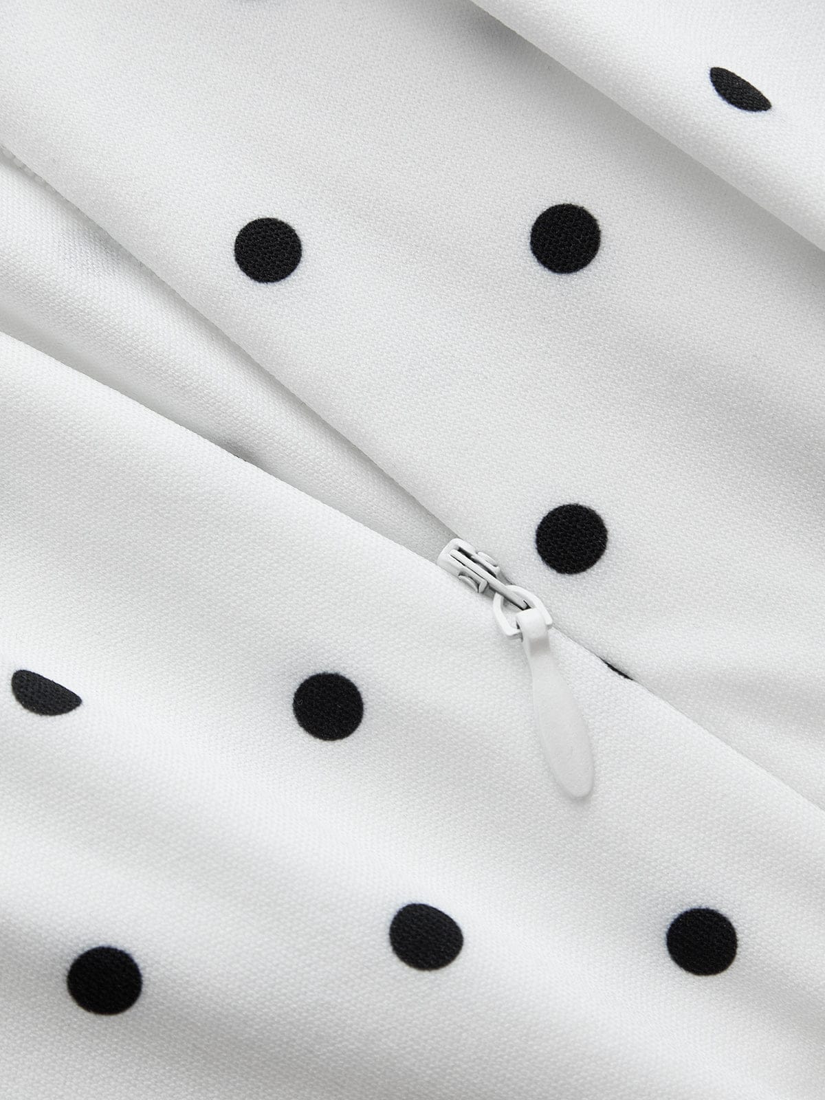 Dames Maxi Jurk Met Stippen En Fit Flare Pasvorm