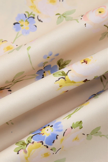 Dames Maxi Slipdress Met Bloemenprint En Hoge Taille