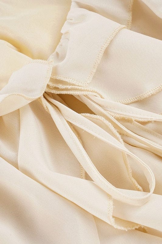 Dames Mini Jurk Met Ruches En Asymmetrische Zoom