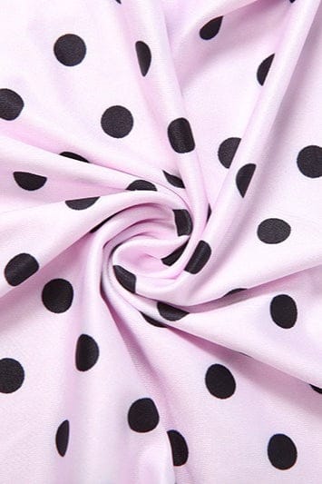 Dames Mini Jurk Met Stippenprint En Bustier Halslijn