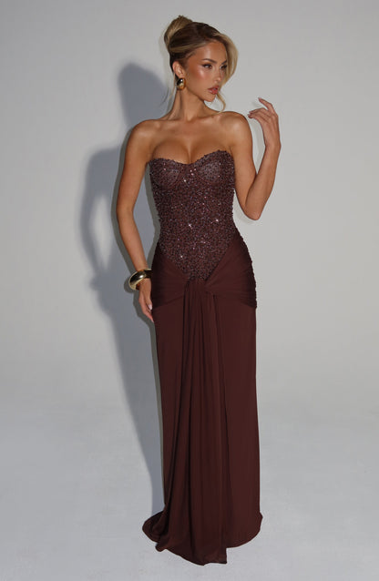 Mouwloze Jersey Maxi Jurk Dames