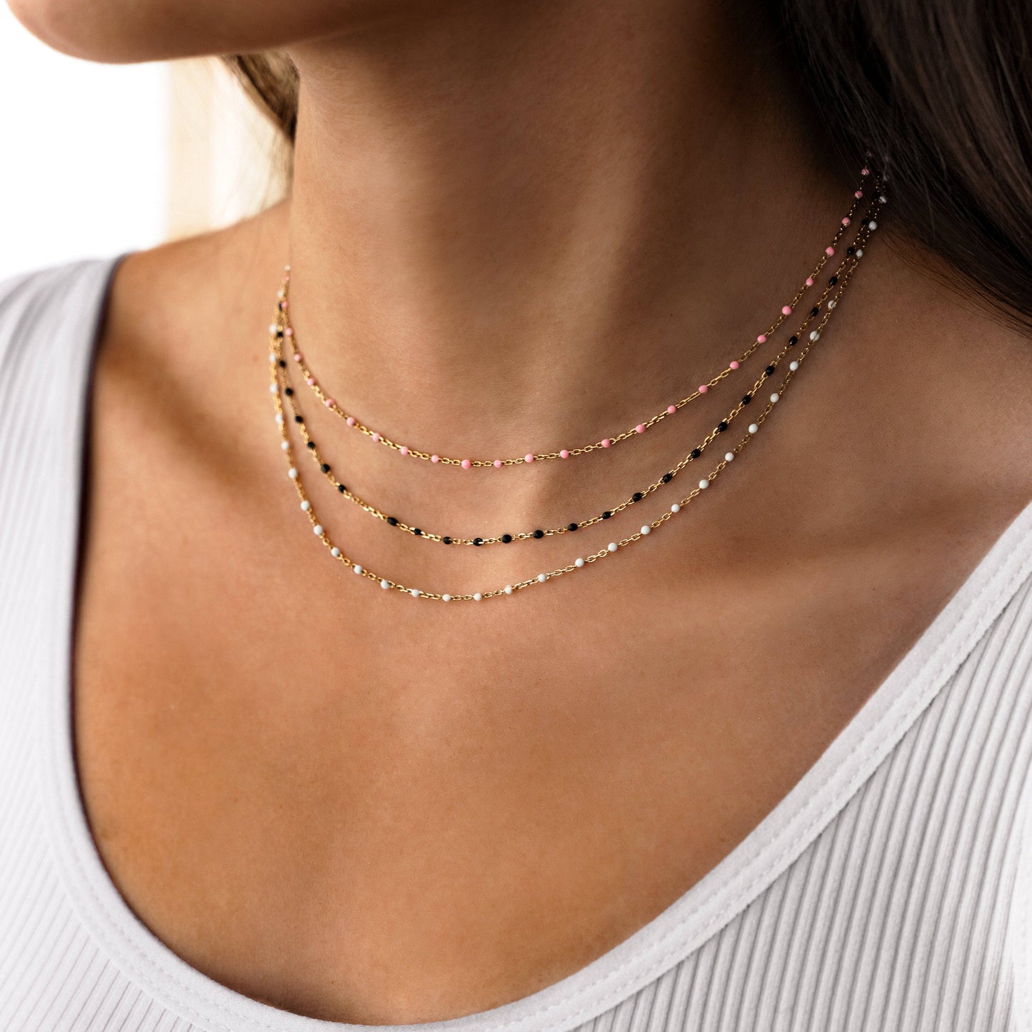 Zwarte Parel Sterling Zilveren Ketting Dames