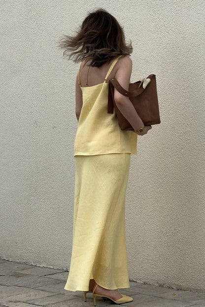 Katoenen Mouwloze Cami Zeemeermin Rok Set