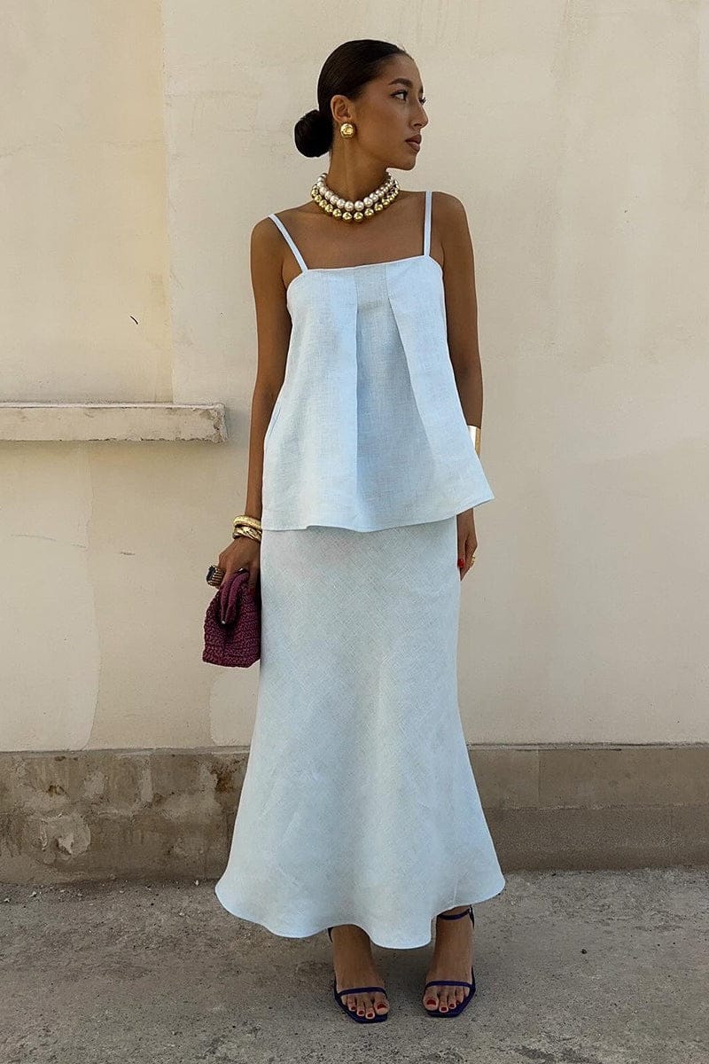 Katoenen Mouwloze Cami Zeemeermin Rok Set