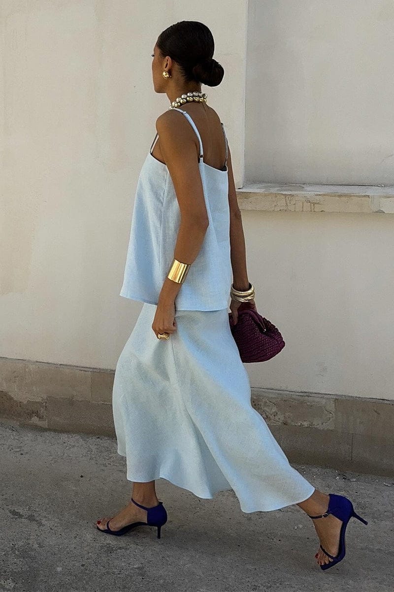 Katoenen Mouwloze Cami Zeemeermin Rok Set
