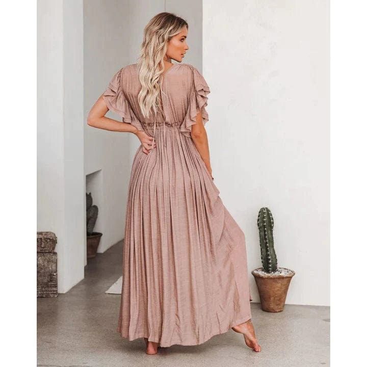 Maxi Taupe Ibiza Jurk