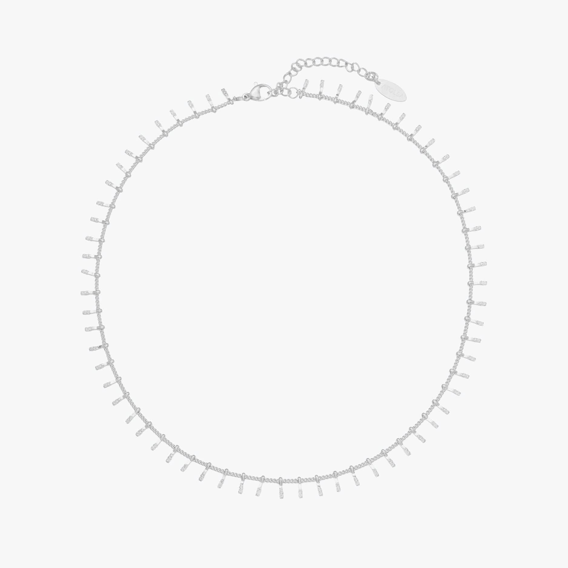 Minimalistische metalen choker ketting dames