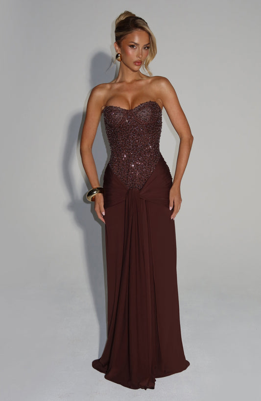 Mouwloze Jersey Maxi Jurk Dames