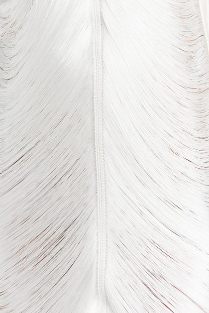 Polyester Maxi Jurk met Open Rug en Onregelmatige Zoom