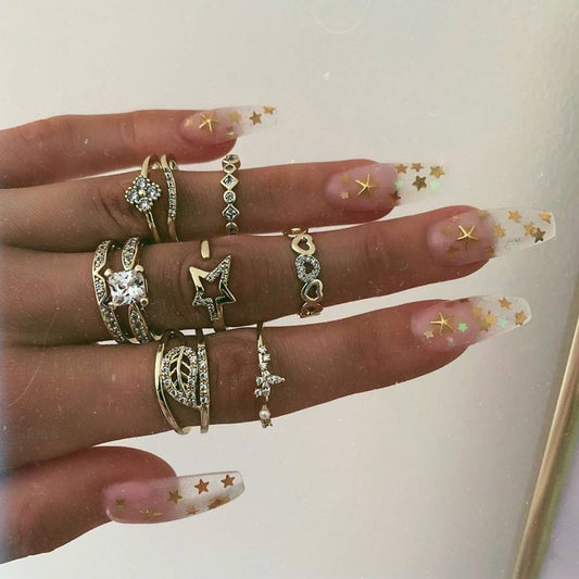 Ringen Set Met Hartjes En Sterren