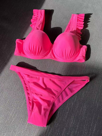 Roze Push Up Ibiza Bikini