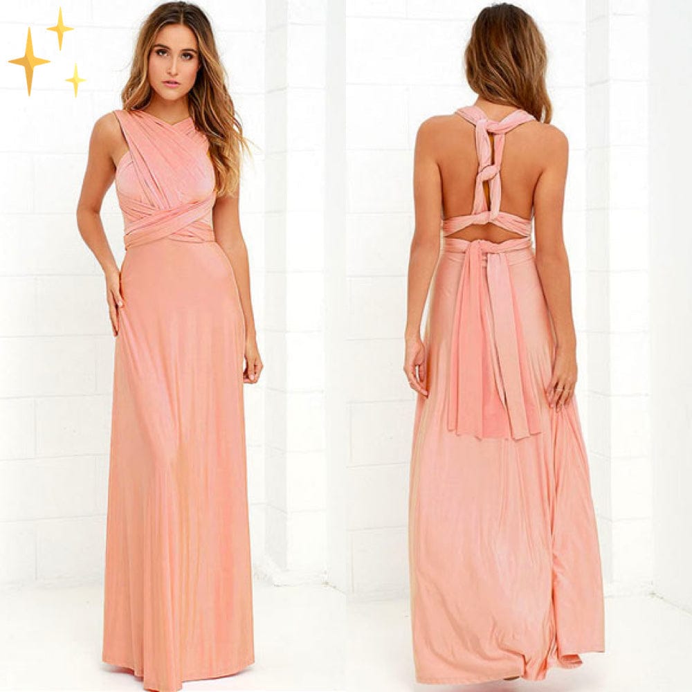 Stretch Wrap Midi-jurk Multifunctioneel